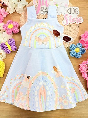 Vestido em Fly Tech Infanti Infantil Menina