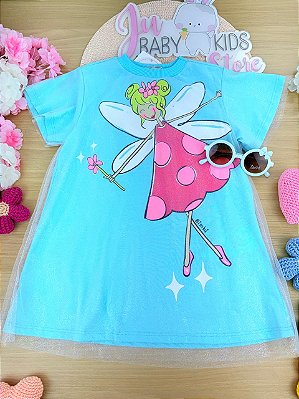 Vestido Fadinha com Tule Bimbi