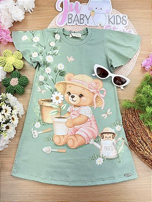 Vestido em Meia Malha Infanti Infantil Menina
