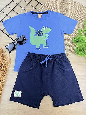 Conjunto Camiseta Malha e Bermuda Molecotton Up Baby