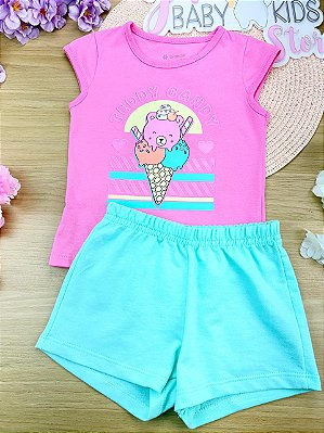 Conjunto Blusa e Shorts Brandili