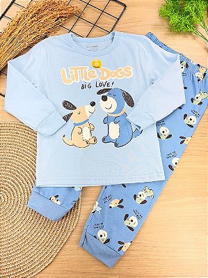 Pijama Camiseta Manga Longa e Calça Brandili