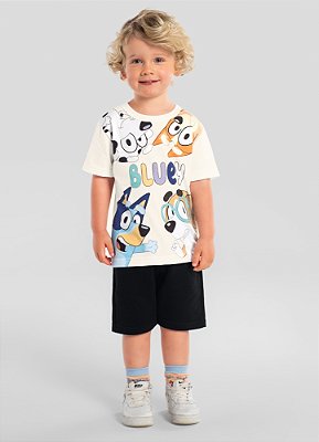 Camiseta Infantil Menino Bluey Brandili