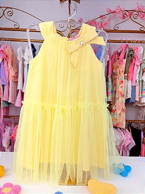 Vestido Amarelinho Manteiguinha Mon Sucré
