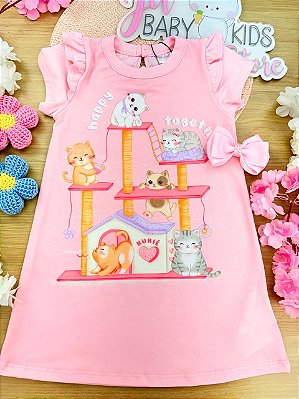Vestido em Meia Malha Kukiê Bebê Menina