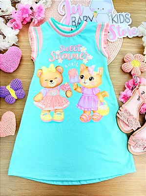 Vestido em Malha Power Kukiê Infantil Menina