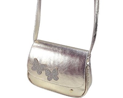 Bolsa Dourada Borboleta Pampili