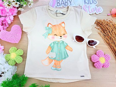 Blusa em Meia Malha Kukiê Infantil Menina