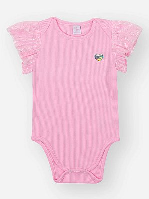 Body Canelado Rosa Cinti