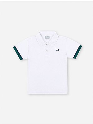 Camisa Polo Branca Divertto