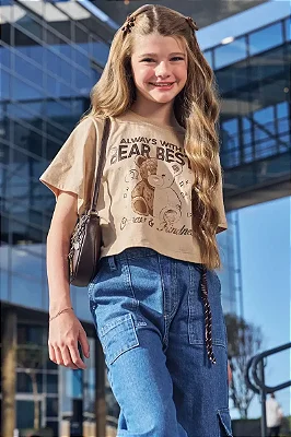 Blusa em Meia Malha Vic&Vicky Teen Menina