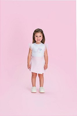Conjunto Blusa e Short Saia Petit Cherie