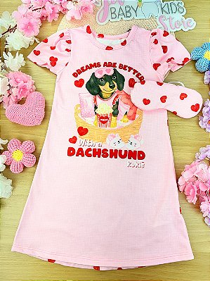 Camisola em Malha Comfy (Acompanha Máscara) Kukiê Infantil Menina