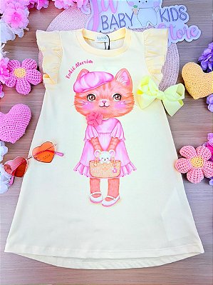 Vestido em Meia Malha Kukiê Infantil Menina