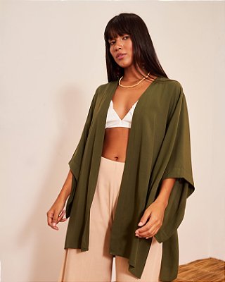 Kimono Brisa Verde Musgo