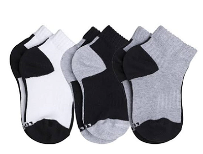 Meia Lupo Sport 3 Pares Infantil Menino 2725