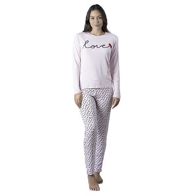 Pijama Feminino de Frio Manga Longa Rlove - Empório do Algodão
