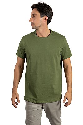 Camiseta Básica Verde Clara Masculina