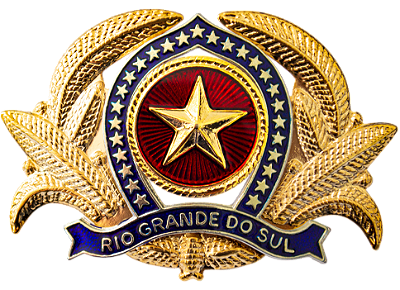 DISTINTIVO DE BOINA - OFICIAL POLÍCIA MILITAR RS