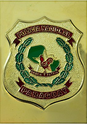 CHAPA CARTEIRA - POLÍCIA NACIONAL  PARAGUAY