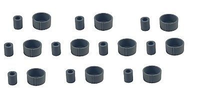 10X Borracha Rolete Epson L210 L220 L355 L375 L365 L395 L396 L455