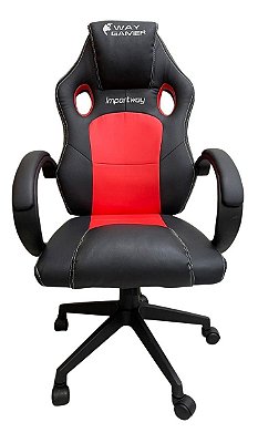 Cadeira Gamer Vermelha E Preta S/ Almofada - Importway