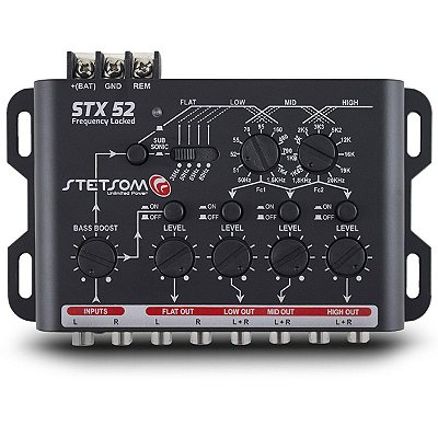 Crossover Stx52 Frequency Locked 4 Vias Mono Ou Stereo Mesa Som Automotivo - Stetsom
