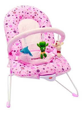 Cadeira Descanso Bebê Macia Vibra E Som Bw045 - Importway
