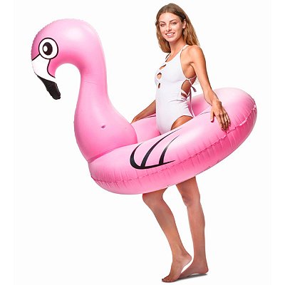 Boia Inflável Flamingo  1,20 - Floatie Kings