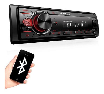 Rádio Pioneer Mp3 Player Mvh-S218Bt Com Bluetooth E Interface Smartphone Android - Pioneer