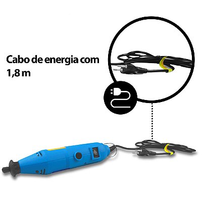 Kit Micro Retífica 234 Acessórios 220V - Importway