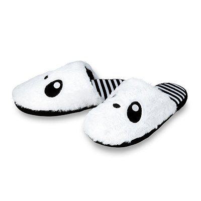 Pantufa Chinelo Panda Branco - Importway