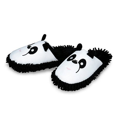 Pantufa Chinelo Panda Preto E Branco - Importway