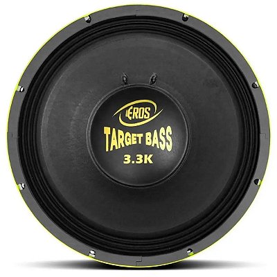 Alto Falante Woofer Eros E-15 Sds 3K3 Evolution 15 Polegadas 1650W Rms 4 Ohms Bobina Simples Preto E Amarelo - Eros