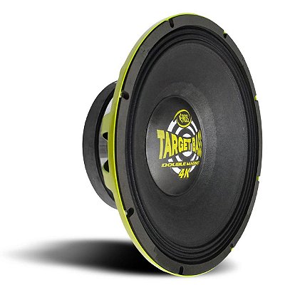 Alto Falante Woofer Eros E-15 Target Bass Double Magnet 4K 15 Polegadas 2000W Rms 4 Ohms Bobina Simples Amarelo - Eros