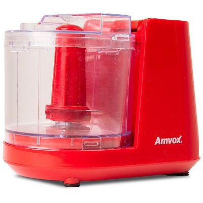 Mini Processador Amvox Apr 1001 Red Vermelho 100W 350Ml Silencioso 110V - Amvox