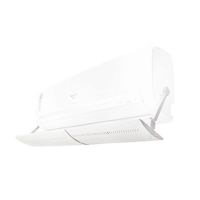 Defletor Para Ar Condicionado Nacional 60X110Cm Em Nylon Branco Diversos Modelos Ar Condicionado Split Universal Com Regulagem - Casa Attract