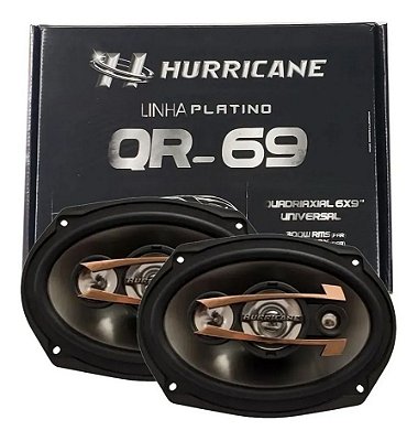 Par De Alto Hurricane Falantes 6X9 Qr69 - 4Ohms 300W Rms - Hurricane