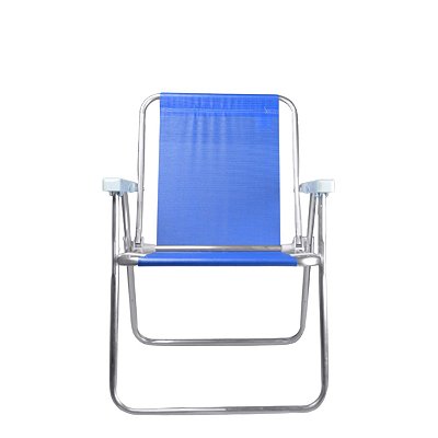Cadeira Alta Alumínio Azul - Mor