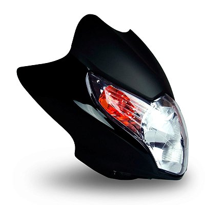 Farol Compl. C/ Caren. Compat. A Moto Titan 150 2009/10 Preto Fosco -Nao Orig.