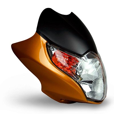 Farol Compl. C/ Caren. Compat. A Moto Titan 150 2010 Laranja Met. - Nao Original