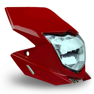 Farol Compl.C/Carenagem Xtz 125 2009 A 2014 Vermelho - Nao Orig.