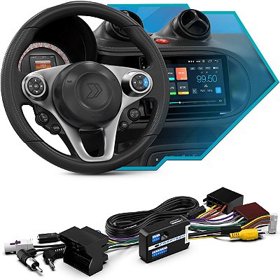 Interface De Comando De Volante Específica Plug And Play Volkswagen Nivus 2021 Polo 2018 A 2021 T-Cross 2019 A 2021 Virtus 2018 A 2021 Ft-Sw-Vw2 - Faaftech