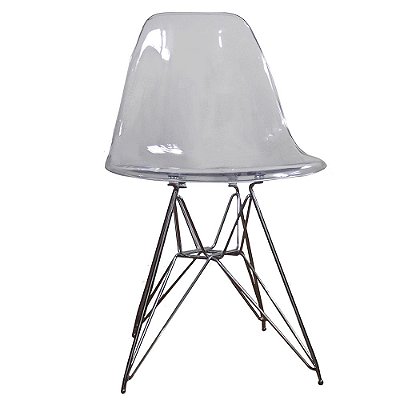 Pc117C - Cadeira Acrilica Charles Eames - Transparente
