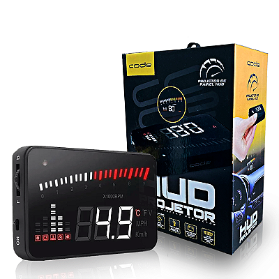 Velocímetro Digital Hud Projetor Carro Vidro Parabrisa Obd2 - Tech One