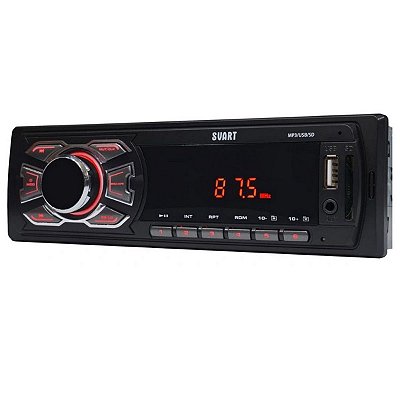 Radio Automotivo Com Entrada Mp3Usbsd Card Modelo T100 4X7 Watts Marca Svart