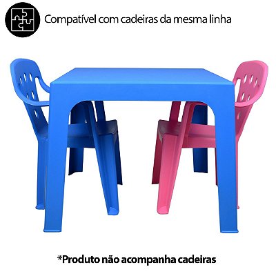 Kit Mesinha Para Criança Azul 2 pçs e Rosa 2 pçs - Mor
