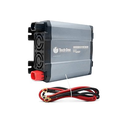 Inversor De Voltagem 200W 12V-220V Tech One Versátil E Pratico Para Carregar Objetos Dentro Do Carro Resistente À Àgua