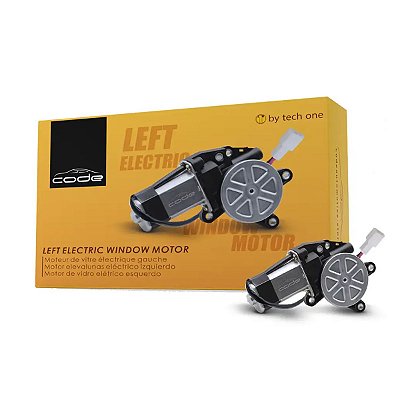 Motor Para Vidro Elétrico Lado Esquerdo Linha Code Configuração De 8 Dentes Tensão 12V 20KHz/30KHz Tech One
