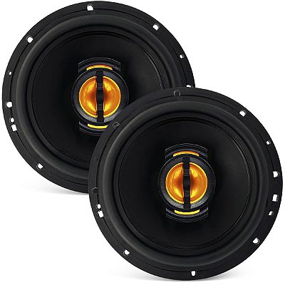 Par De Alto Falante 6 Polegadas JB Flex Le Son 110Wrms 4 Ohms Automotivo Com Bobina Em Corpo De Alumínio